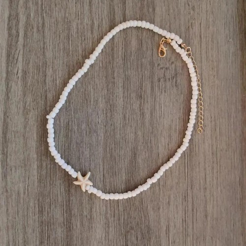 Boho starfish shell choker - boho,