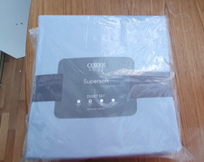 Cozee Home Supersoft 4 Piece Bedding Collection set Double new blue QVC j6