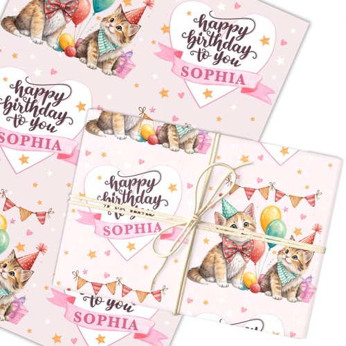Personalised wrapping paper - personalised,