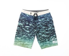 Hurley Men's Blue Sea Life Board Shorts, Size 28