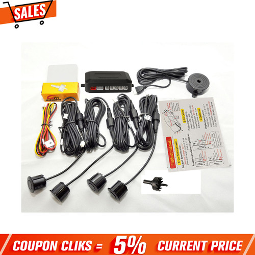 Black parking sensors car - black,