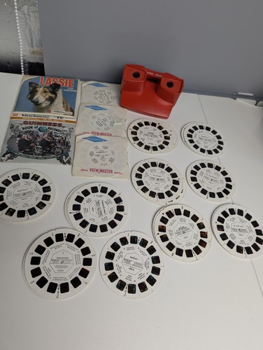 Vintage view master lot - lot, red