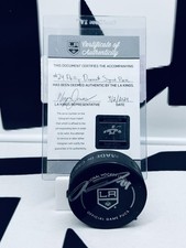 Phillip Danault Signed LA Kings Puck Hockey Puck LA Kings COA