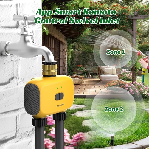Dual port wifi water - port, timer