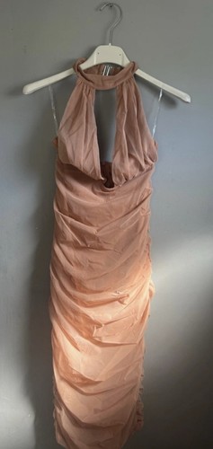 Polly pink ruched - pink, mesh