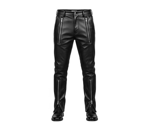 Men black leather - men's,