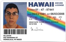 McLovin ID Card Funny Prop