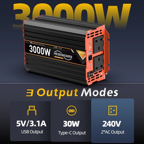 3000w 6000w pure sine wave - 3000w,