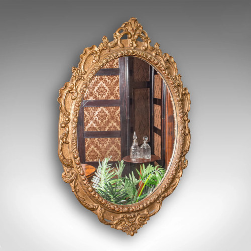Large antique wall mirror - antique,