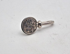 NICE ANTIQUE STERLING SILVER NAPKIN / SERVIETTE CLIP BIRMINGHAM 1903