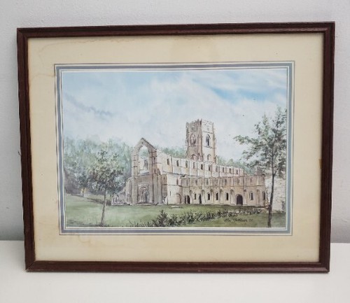 Fountains abbey framed print - 'fountains, abbey'