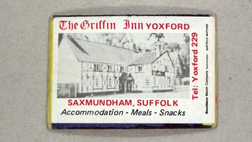 Matchbox label pub - matchbox,