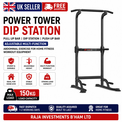 Power tower dip station pull - dip,