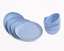 Eco Wheat Straw Blue & Beige