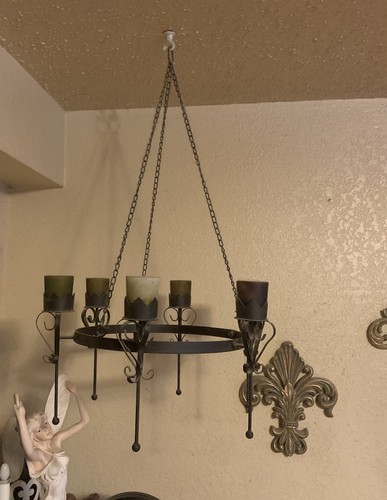 Vintage wrought iron candle - vintage, 6