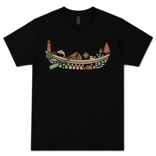 River boats shirt waterway - river,