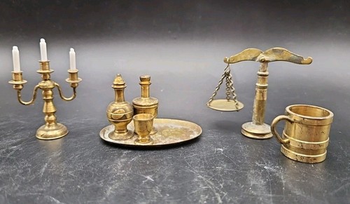 Miniature brass dolls - 7,