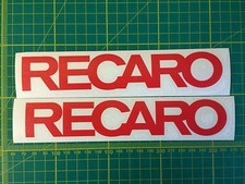 RECARO STICKERS FOR CORSA VXR SEATS x1 Pair VINYL DECAL STICKER