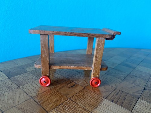Old serving trolley dollhouse