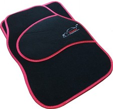 Full Black pet Floor Mats With Red Boarder For Mitsubishi 3000 GT ASX C
