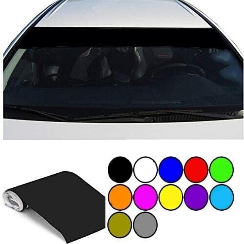Black car windscreen - car, sun