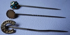 ANTIQUE  STICK PINS  X  3