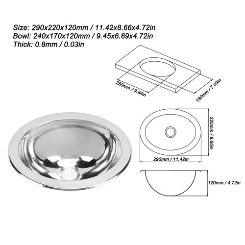 Single bowl bar - bowl, sink