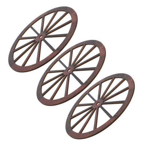 3pcs vintage wooden wagon - wooden,