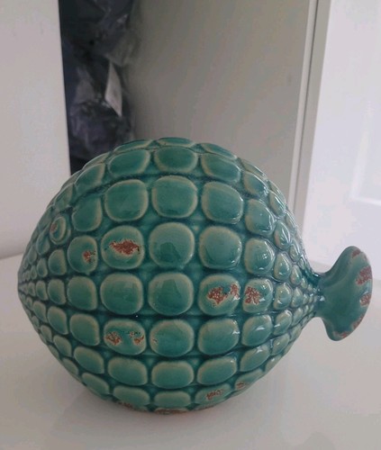 Ceramic fish bathroom ornament - ceramic,