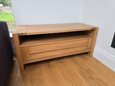 M&S Sonoma Solid Oak TV Table Unit 110cm Wide - Immaculate - Marks and Spencer