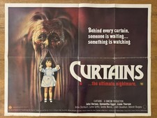 Curtains 1983 UK Quad poster