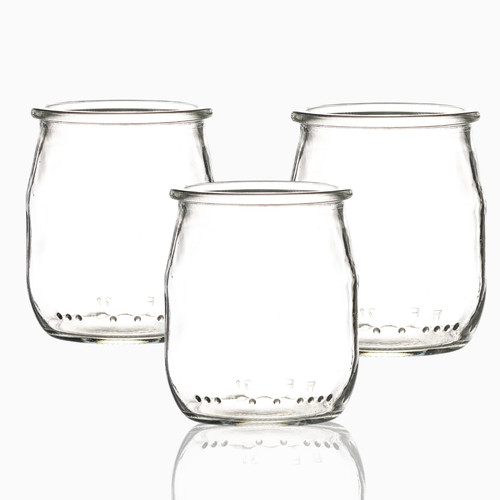 139ml glass yoghurt jars - 139ml,