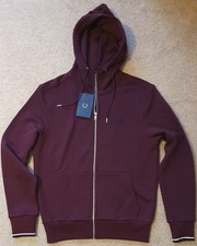 Fred Perry Hoodie Burgundy Size M