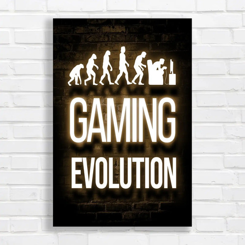 Gaming evolution silhouette - gaming,
