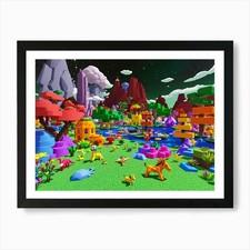 Lego City Art Print Framed