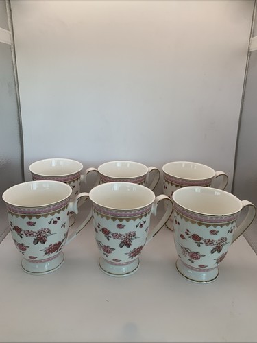 Grace teaware pink - floral, gold