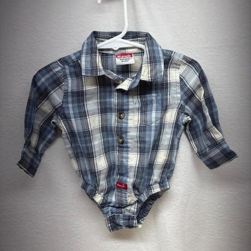 Wrangler blue plaid long - plaid,