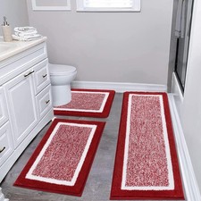 Bathroom Rug Sets - 3 Piece