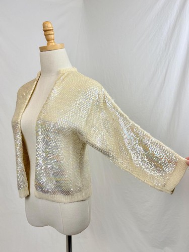 Vintage 50s cream iridescent - 50s,