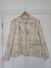 Woman beige boucle - beige, tweed