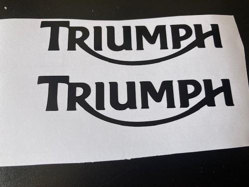 Triumph decals stickers - triumph, black