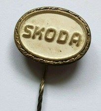 Skoda Vintage Enamel Stick Pin Badge - Automotive - Motorsport - Rally - Classic