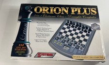 Vintage Systema Orion Plus 2 In 1 Electronic Chess And Draughts Set. Tested