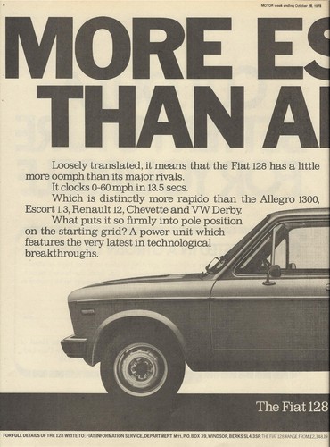 Fiat 128 1300cl original 1978 - original,