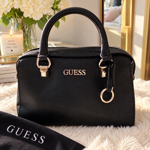 Guess black structured - guess, handbag