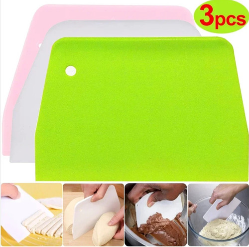 3pcs multipurpose dough cutter - dough,