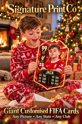 Giant personalised fifa cards - personalised,