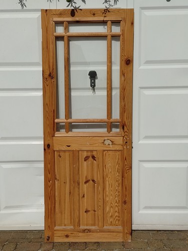 Internal oak glazed door - glazed, –