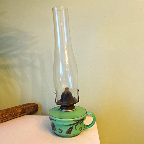 Vintage green floral porcelain - vintage,