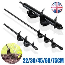 Auger Spiral Drill Bit Post Hole Digger Tool Planting For Earth Planter Garden